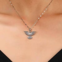 قلادة طائر • طلاء ثابت • تغليف مجاني