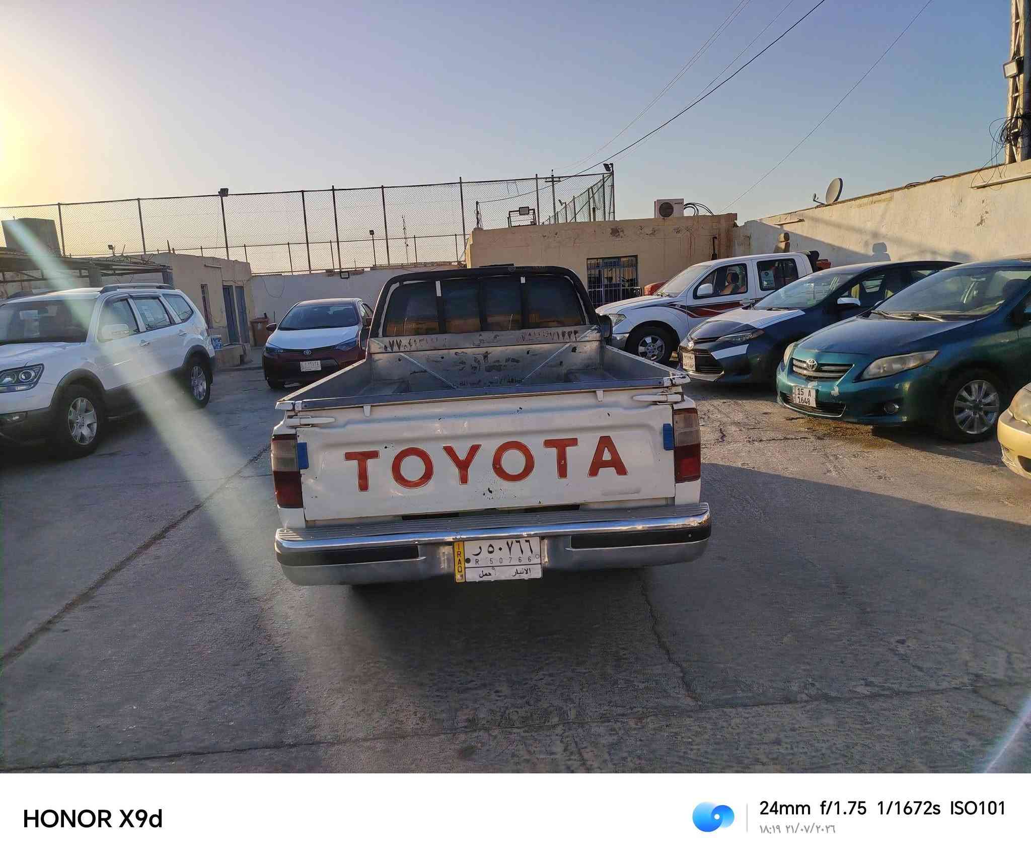 السلام عليكم للبيع تويوتا بيك تك قمارة موديل ٢٠٠٥ رقم الانبار محرك جيد جداً صبغ قليل بيه بارد متفرق السعر ٩٠ ورقة وبيه مجال للاستفسار 
***********

