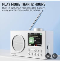 راديو محمول • DAB/DAB+ • بلوتوث 5.0