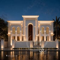 واجهة كلاسيكية • إضاءة ليلية • الموصل حي المهندسين