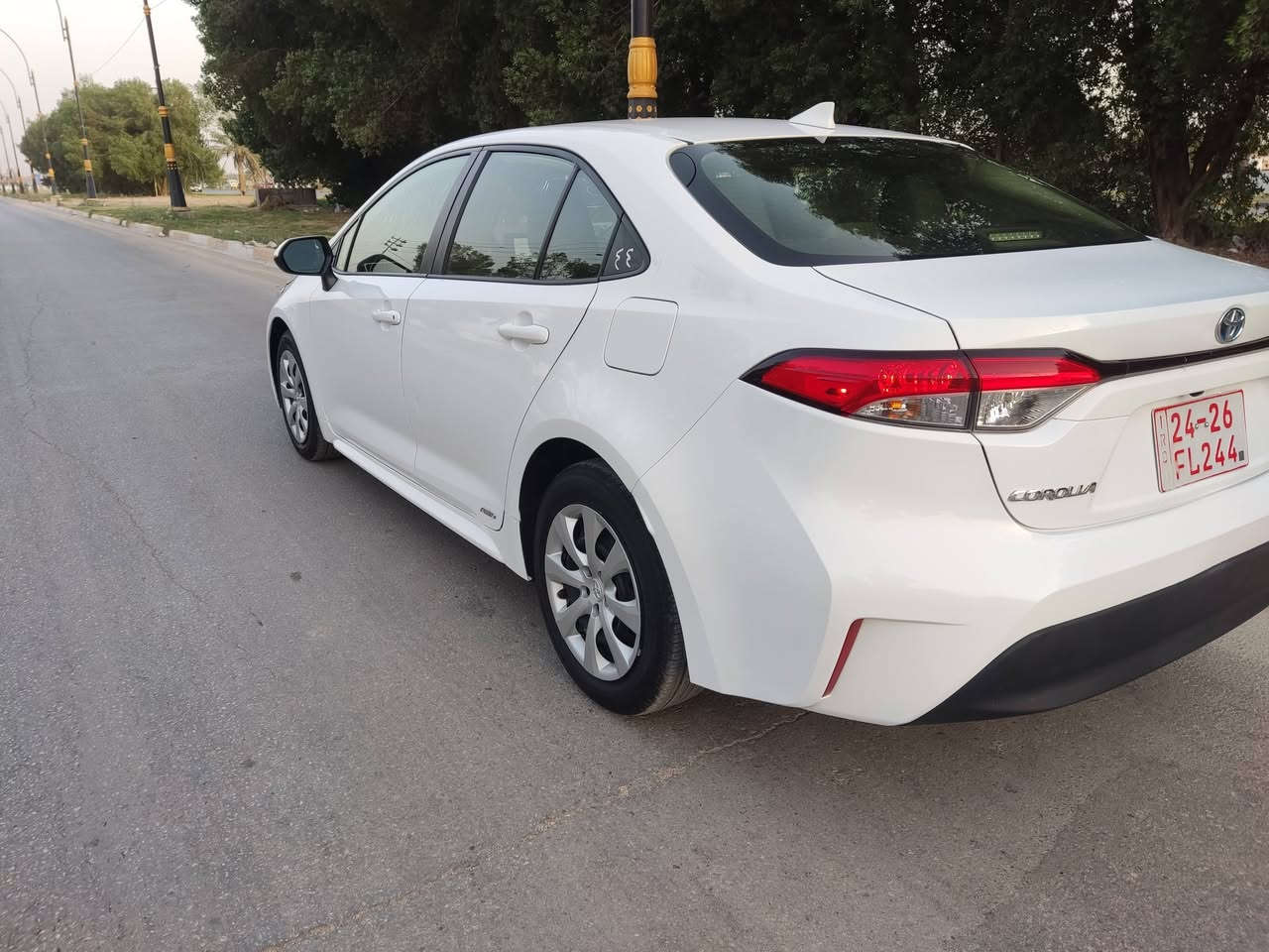 السلام عليكم كورلا وارد امريكي هايبرد موديل 2024 سياره دخول جديد صار 5 ايام من دخلت للعراق حادثه قطعتين تبديل بنيد وقبق جنطه فقط بدون دواخل كله ع وضع الشركه راديترات البلاد ماي الشركه بدون ايرباك سياره الله شاهد زيرو رادار سياقه ذاتيه مواصفات ال LE معروفه رقم كاتي اربيل  سعره150 وبيه شويه مجال رقم الهاتف ***********
