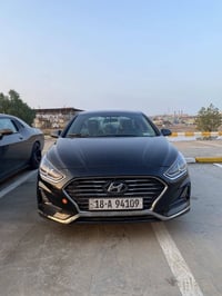 للبيع ….  سوناتا 2018  وارد أمريكي مواصفات نص فول المعروفة  حادثها بني...