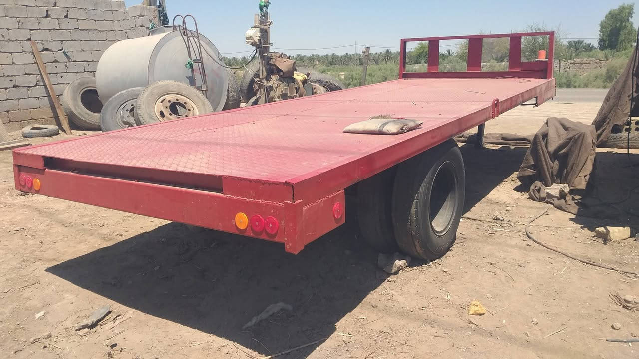 حداده  وعمل العرباين الحمل الزراعي  عرباين سطحيه لودر مقطورات ماء حسب اطلب *********** بابل الحمزه الغربي

