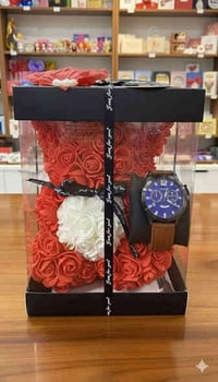 #هديه#كرسمس  #عروض فتره محدده  دب مصنوع من الورد ♥️خلي هديتك مميزه ويا...