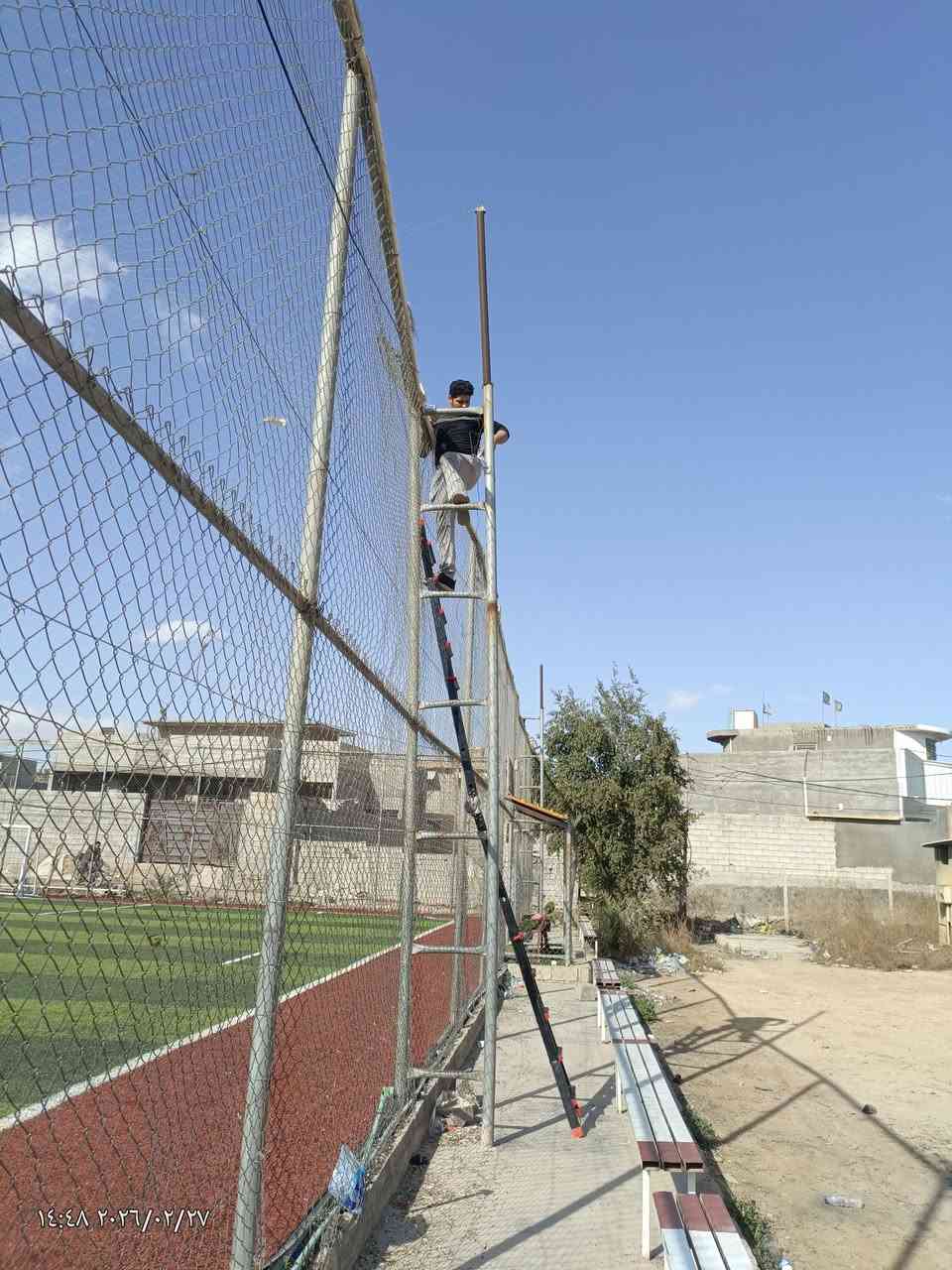 اللهم صلي على محمد وال محمد 
تم تنصيب منظومة كامرات 5 ميكا من نوع دهوا الى ملعب الحويش الرياضي ( منظومة VAR )
مكتب العدسة الحديثة 
تجهيز -تنصيب -صيانة 
الاول دائما 
للاستفسار 
 *********** م.علي
