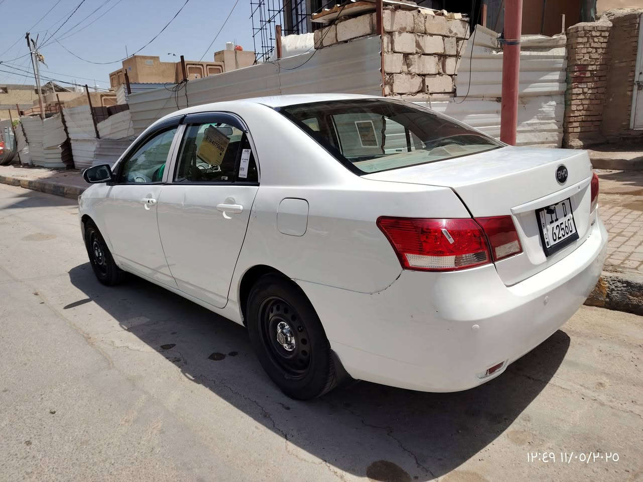 سلام عليكم بي واي دي G3 2011 بيها جراد بالبنيد قطعه وحده صبغ سياره جاهزه تبريد ثلج تخم تاير السياره بأسمي حاليآ بديالى وبعد يومين اكون بالنجف السعر 52 وبيها مجال وكلشي موجود بالسوك وبالخدمه ***********
