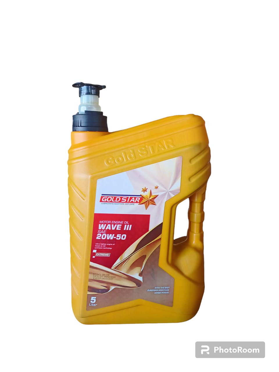 شركة GOLD STAR للزيوت
الحجم 5 لتر
تكنولوجيا ألمانيا
10W30
15W40
20W50
HD 50
HD 70

زيت محرك ذو كفاءة عالية جداً.
يحتوي على تحسينات كاملة تحافظ على محرك سيارتك.

العنوان: العراق، أربيل
جوال: +9647507442667
موبايل: +9647710430755


**إذا كنت صاحب هذا الإعلان وتريد حذفه لأي سبب، رجاءا أرسل رسالة إلى الدعم الفني**