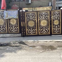 باب و سياج حديد لبيع تفصال حديد ثقيل عرض 8 متر والارتفاع 2 متر كله جدي...