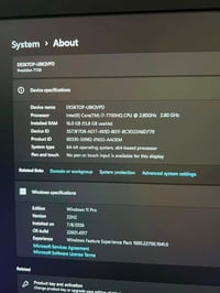من رهصة الادمن لابتوب Dell جيل السابع 7700 رام 16 كيكه  هارد 256 ssd ه...