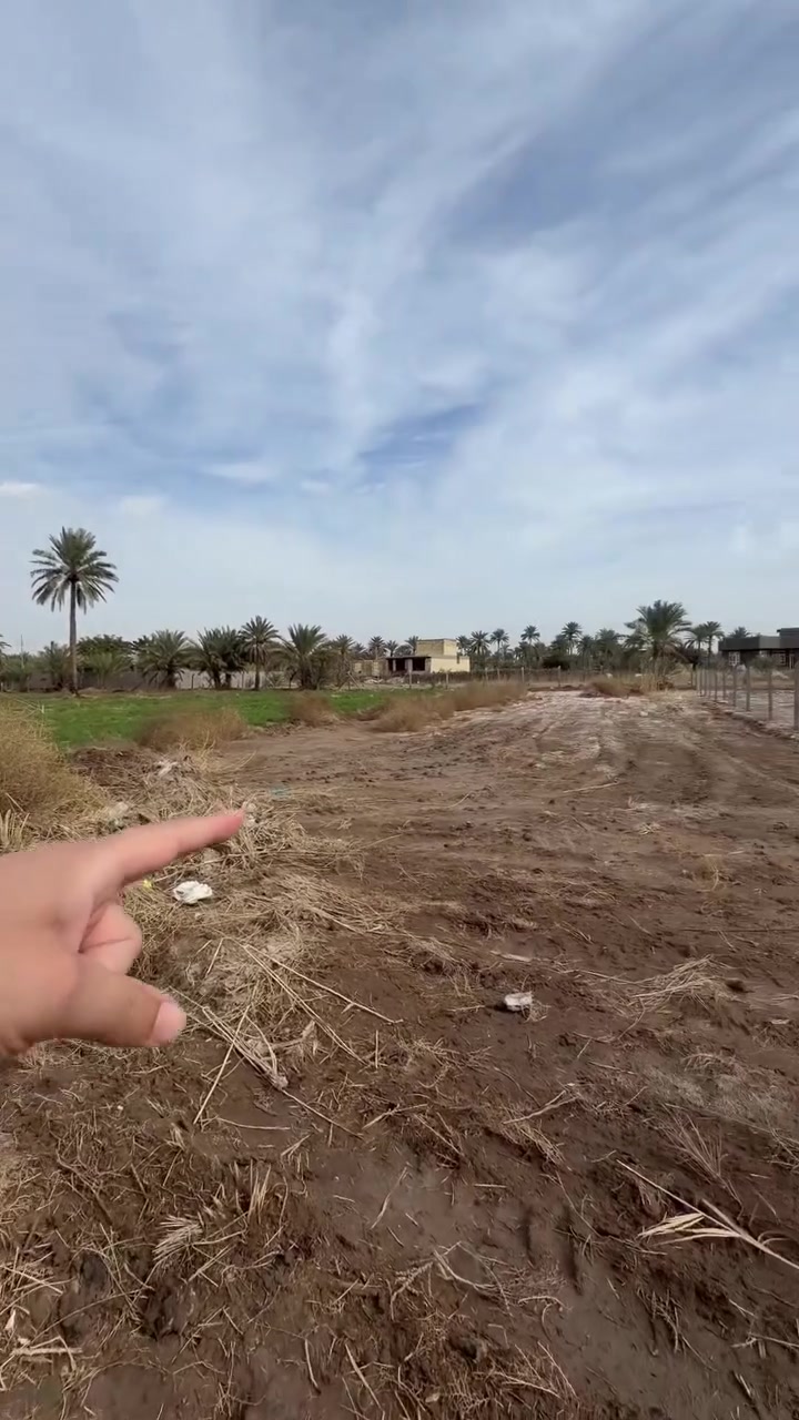 مساحه 1250متر قريبه عن سريع حله كيش وجسر الانظباط وتبعد عن الجدول 100متر 
***********
