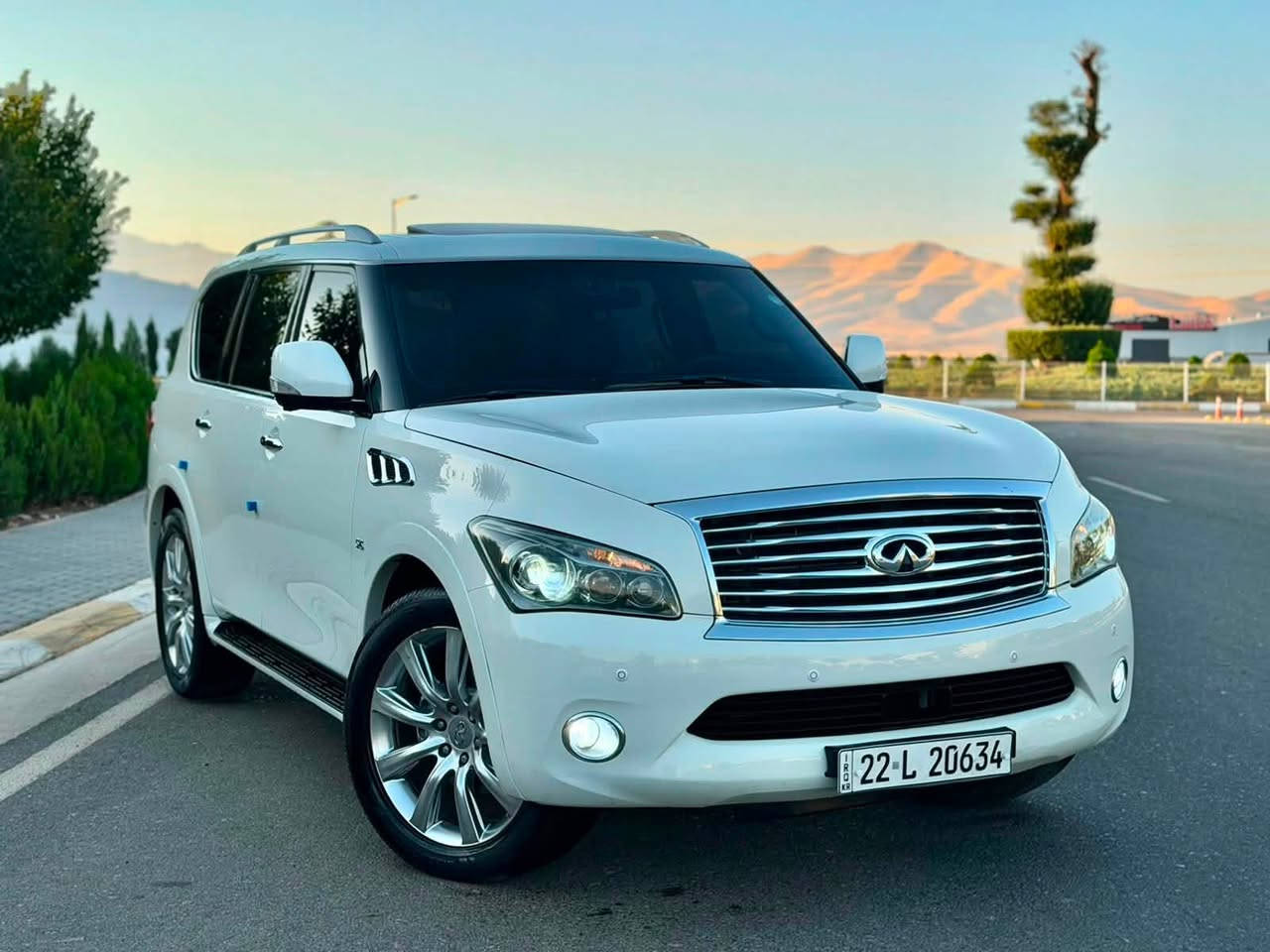‏ INFINITI QX80 2014
أنفنيتي QX80 موديل 2014 فول فول مواصفات ١/١
مواصفات خليجي وكالة شريكة سردار
سيارة جديد مثل شريكة 📦📦🧿🧿
شرط شرط  ماكو هيچ  نضافطهة مثل هاي 🧿🧿
 -----------------------------------------
مكان🌆: سليماني                   سعر💵: 209$
تليفون 📲: ***********
                                             ***********
 -----------------------------------------
محريك V8 5.6L تمانية سلندر
گير و محرك بشرط على وضع شريكة مامفتوح
بدون صوت و صرف و خلل كل بشرط فحص
ماشيه 103 الف كيلو متر حقيقي
 -----------------------------------------
سيارة دعامي للدعامية بشرط مكفولة كفاله عامه
بدون صبوغ و بدون بارد و بدون رصعة 
سيارة حيل حيلوة جديد جديد ماشاالله
سيارة على وضع شريكة لوك لوك 📦📦📦🧿🧿🧿
 -----------------------------------------
مواصفات
{{ بصمة - سلايت - داخل بيجي - فورويل - رادار امامي و خلفي - رادار جانبي - خمس كاميرا - ٣ شاشة - تشغيل عن بعد - صندوق شفت - ثلاجة - كشنات جلد - كشنات تتفيئة و تبريد - كشن VIP - كشن و ستيرن خزن - كشنات امامي و خلفي كهربا - تيريد مركزي - حصاص امامي و خلفي - سماعة BOSE - مراي شفت - داخل فورميكا - ڤوليوم - تحديد سورعة - زينؤن - بعد }}
 -----------------------------------------
اربع تاير و ويل حجم 22 بيلادي جديد جديد
سيارة جديد ماشالله بدون نواقص
سيارة شرط بدون اى نواقص گير و محرك و حدادي و كاهرباى كولة بشرط
سنوية و رقم جديد سنوي بأسمي تحويل غرامة بشرط
 -----------------------------------------
