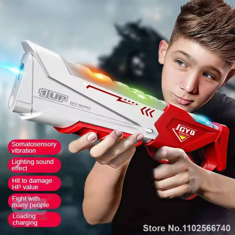 ألعاب ليزر تاغ (Laser Tag) للأطفال والكبار، تتكون عادةً من مسدسين وسترات استقبال.
الميزات: تأثيرات صوتية وضوئية تفاعلية، اهتزاز عند الإصابة
ومؤشر لقيمة نقاط الحياة (HP). 
التشغيل: تعمل بالبطاريات (عادةً بطاريات AAA). 
طريقة اللعب: يمكن اللعب بشكل فردي أو جماعي، حيث تبلغ مسافة التصوير حوالي 10-15 متراً. 
أعلى سعر


**إذا كنت صاحب هذا الإعلان وتريد حذفه لأي سبب، رجاءا أرسل رسالة إلى الدعم الفني**