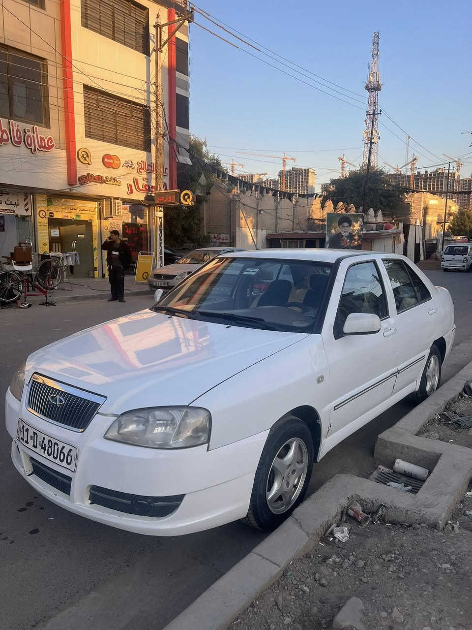 السلام عليكم
شيري كوين 2010

مكفوله بدون صبغ 

بيها طعجه بالجاملغ الأمامي عكس السايق وعايفها مامبينه

السياره كير عادي مكينه خير من الله 

ماشيه 167 الف

تخم تاير جديد 

صدر جديد 

السياره جاهـزه 

مكاني علي الصالح مقابيل مرور الطوبجي 

السعر 38 

***********
