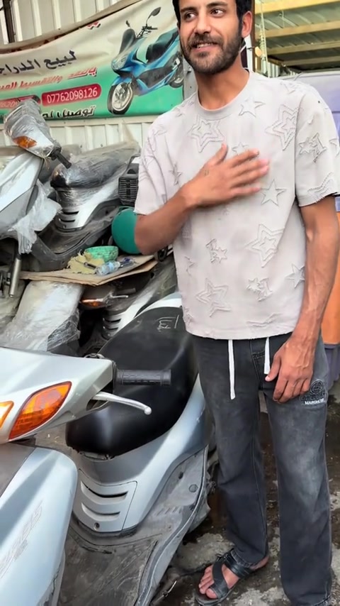 السلام عليكم اهلا وسهلا بكم زبائن معرض يوسف جويه للتجارة العامة الدراجات الناريه والشحن بلنقد والتقسيط بدون مقدمه كافه الدراجات🛵 للحجز والاستفسار الاتصال على الارقام التالية ‭ *********** ‭0776 209 8126 *********** *********** *********** ‭ اوقات العمل من 10صباحأ الى ١١ليلا طيلة ايام الاسبوع ليس لدينا عطل#بريز #اقساط #دراجه_ماكس #دراجات #ترند_تيك_توك 
