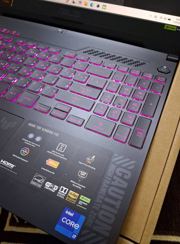 ASUS TUF GAMING F15 
i7 13620H 
RAM 16GB DDR5 5200MHZ
NVME 1TB WD 
RTX 4070 8GB 140WATT🔥
15.6 144HZ sRGB 100%
WIFI 6 
خاوێنی 100٪ کارتۆن و شاحینەی بیلادی یەک شوختی نیە وەک نوێیە
زۆر کەم ئیشی کردوە أربيل, العراق


**إذا كنت صاحب هذا الإعلان وتريد حذفه لأي سبب، رجاءا أرسل رسالة إلى الدعم الفني**