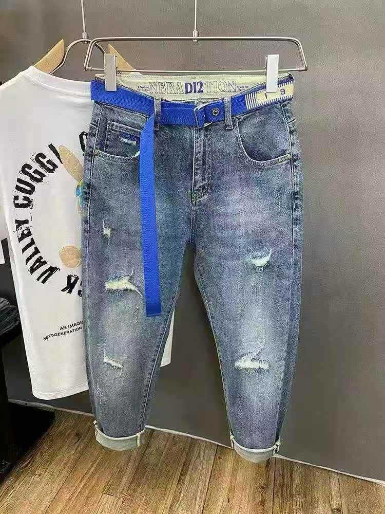 Summer Ripped Denim Shorts Men's Fashion Brand Loose Retro Ruffian Handsome Five-point Pants 30000 pairs of full clearance 2 dollars a pair, size 28-36, genuine individual packaging


**إذا كنت صاحب هذا الإعلان وتريد حذفه لأي سبب، رجاءا أرسل رسالة إلى الدعم الفني**