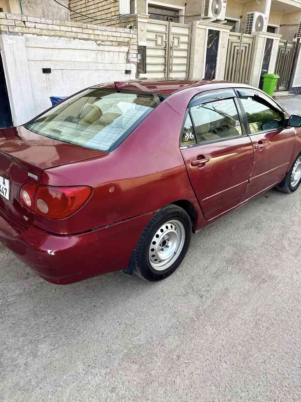 السلام عليكم
كورلا 2005 

رقم بغداد

تبريد شغال 

صبغ عام 

مكينة بيه خيط بخار 

السعر 58

بغداد الشعب 

***********
