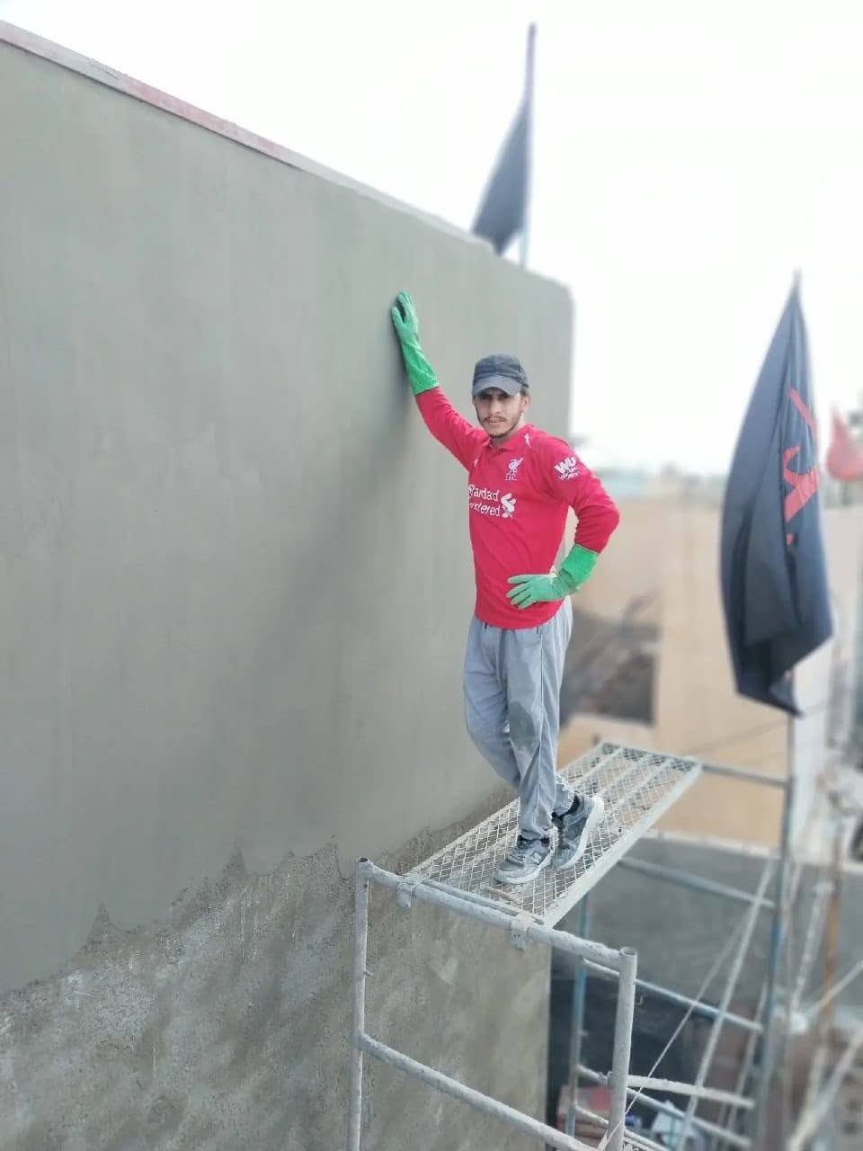 السلام عليكم جزء من عملنا 
كادر  لباخ متفرغ
لبخ سقل ب ٦
 تصفير مصاطر ب٧
لباخ جرارة ب ٥
تشميع داخلي 2
تشميع خارجي3
نعمل داخل بغداد ***********
