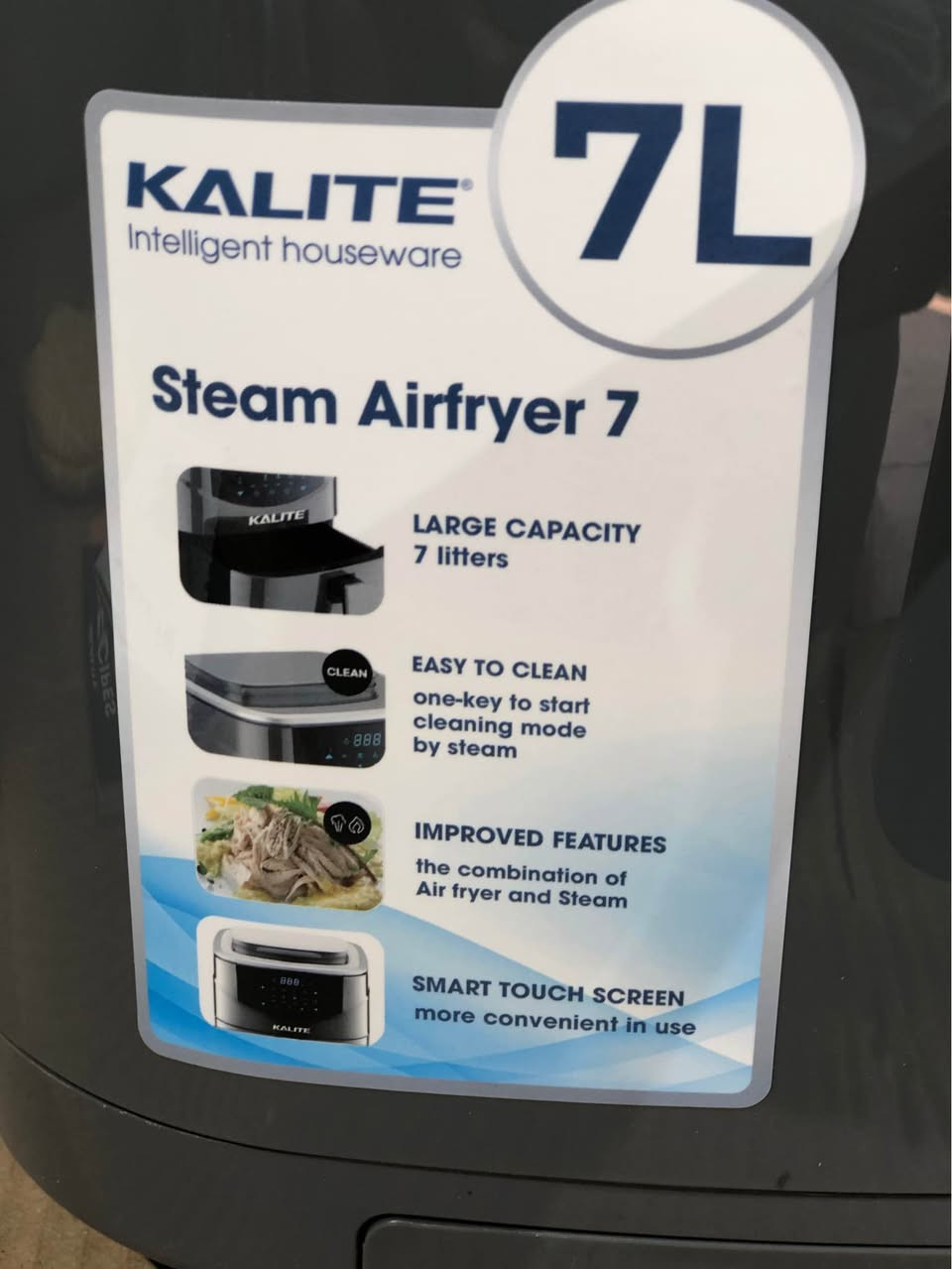 This week I received this steam air frayer made in Vietnam, brand Kaltie ,its newest gen with steam just open box doesn’t fit my cabinet
Anyone wants search for specs its steam the newest model of air prayers so keep meet and food not so dry

Only for 100$ resell it 
Delivery available أربيل, العراق


**إذا كنت صاحب هذا الإعلان وتريد حذفه لأي سبب، رجاءا أرسل رسالة إلى الدعم الفني**