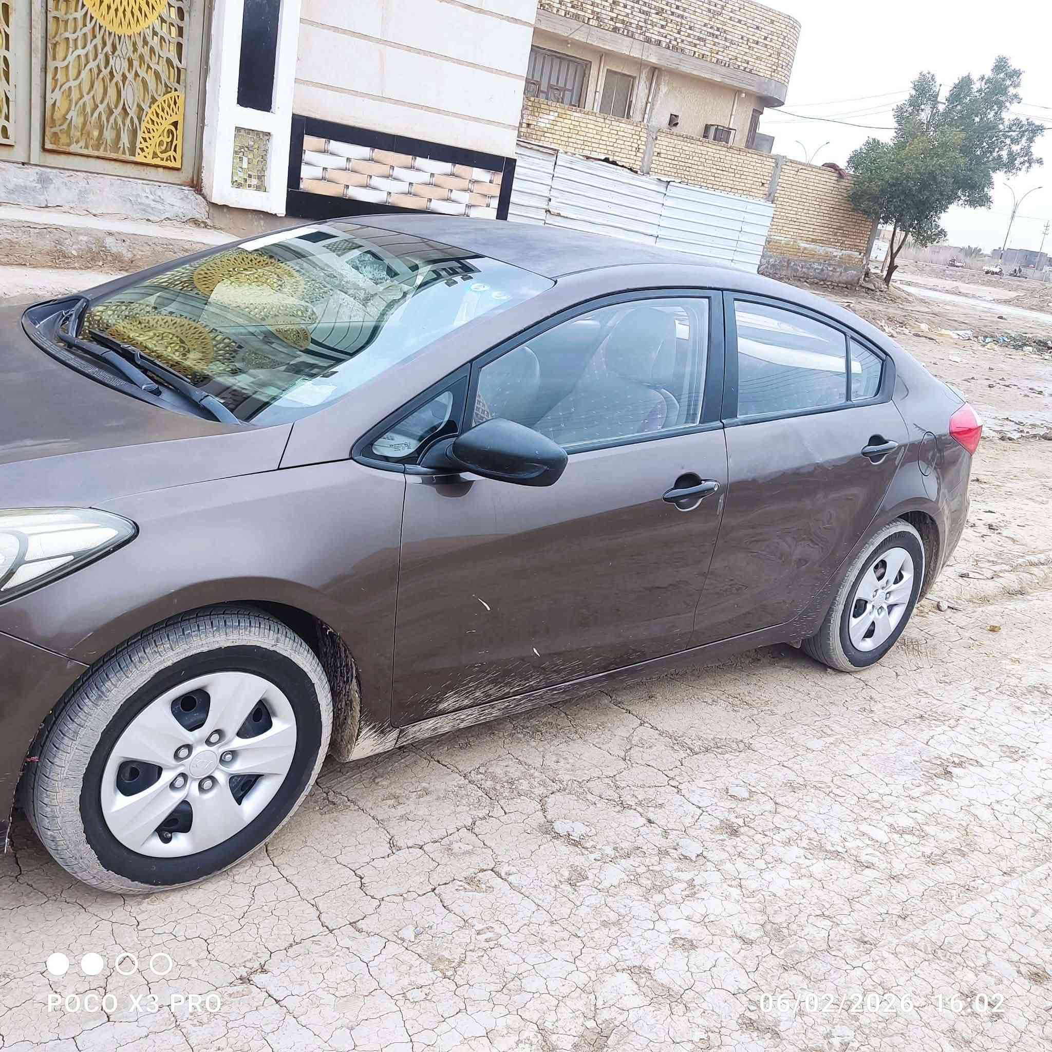 سيراتو 2015 رقم قادسيه السياره بيها بارد باب العبري عكس السايق  رقم قادسيه انكليزي السعر 115 وبيها مجال قليل الاتصال على الرقم *********** المكان السماوه الرميثه
