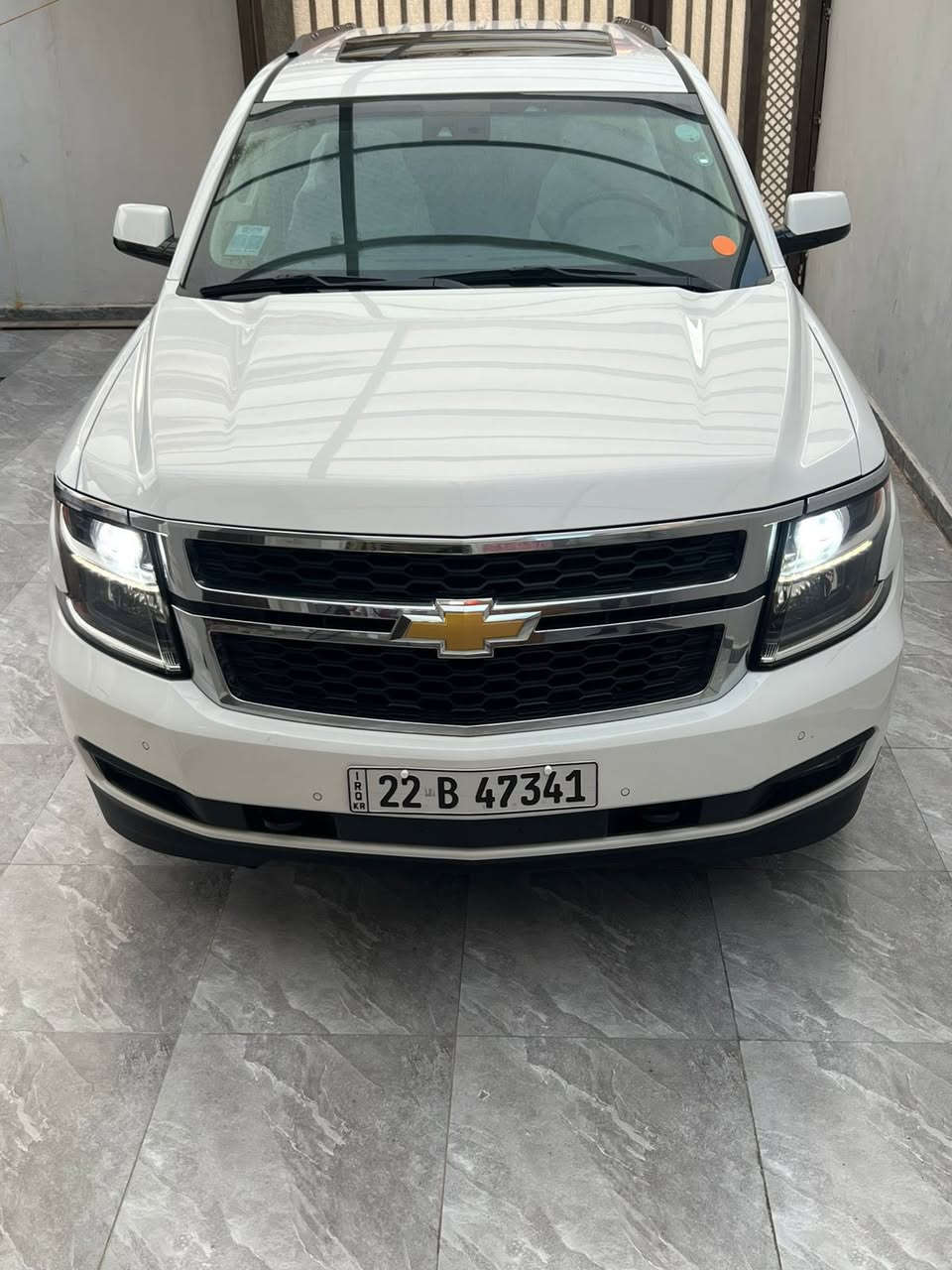 السلام وعليكم 
تاهو مديل 2015
سياره جديده كفاله عامه 
وكاله المنصور مغلفه PPF
سيارة بحال الوكاله سياره جديده
سياره اخت الزيرو  
ماشيه 84 حقيقي 
رقم اربيل الجديد
مواصفات LT 
فتحه باب كهرباء قاصه حساس خلفي امامي رادار كشن رجاج وضع شركه السياره 
السعر : 340
الموقع : البصرة 
رقم الهاتف : ***********
