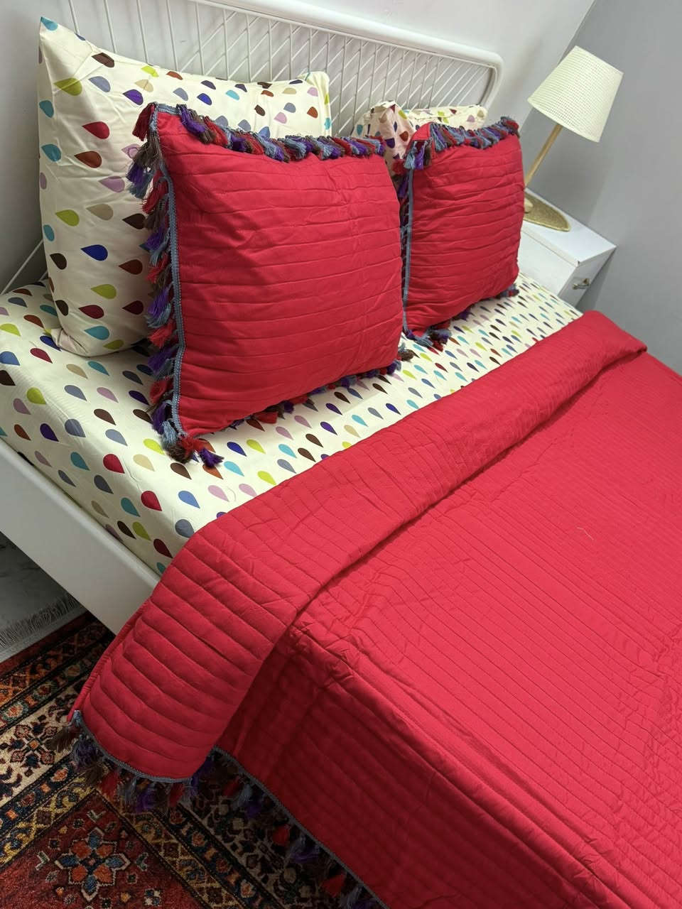 شوفولي الجمال ❤️🥰

فرشه نفرين قماش ساده  مقرنص مطرز قطن حاشية شراشيب بارز 6 قطع 

تعتبر رمضانيةً او لعيد


**إذا كنت صاحب هذا الإعلان وتريد حذفه لأي سبب، رجاءا أرسل رسالة إلى الدعم الفني**