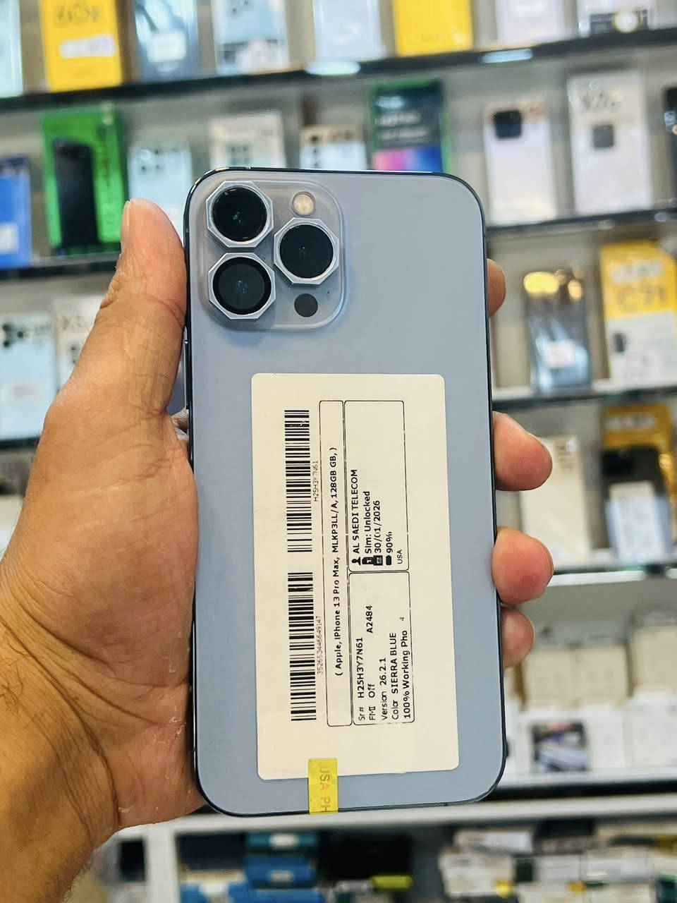 ايفون 13 برو ماكس

ذاكره 128✅✅شرق اوسط 

البطاريه🔋90

غير خاضع لصيانه او التصليح 💁

بدون ملحقات 

السعر  🔥🔥🔥🔥🔥🔥🔥🔥

ومتوفر لدينأ البيع  نقد وكذالك بالتقسيط 

لحاملي بطاقة ماستر كارد💳 الرافدين فقط 

لموظفي الدوائر الحكومية المدنية✅

قطاع الكتروني وبدون حجز المستمسكات

نضام القسط على 10 شهور وبدون مقدمه✌️

كذالك نشتري جميع الهواتف المستخدمه 

العنوان📍واسط_الزبيديه _مجاور  حيدر ميكاترو 💁

علاء للهاتف النقال 🎩

***********-***********📞
