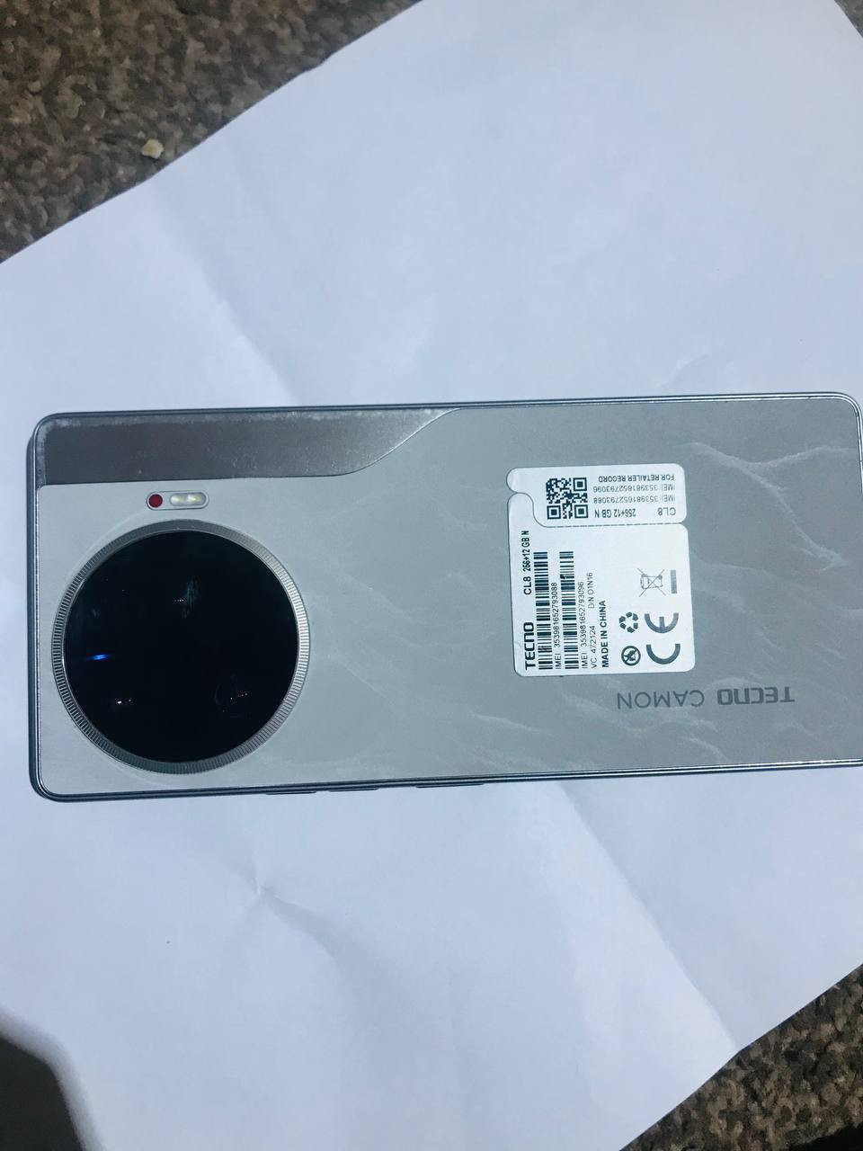 سلام عليكم
تكنو كامون 30برو g5 جهاز نضيف ملحقاته كامله فقط الظهر شويه مشخط مثل ما موضوح ب الصوره سعره 260 وبي مجال رقمي ***********وبي واتساب
