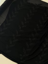 جرجيت أسود • مطرز • أقمشة