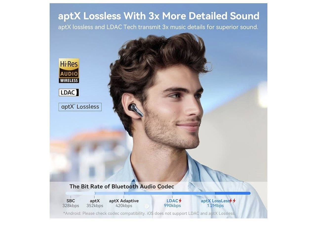 قطعة حلوه من ⬅️
EarFun Air Pro 4
موديل : AIR PRO 4
تقنية عزل الضوضاء التكيفية 
التعرف على الاذن 
تحتوي على 6 مايكات 
تدعم اغاني ال Hi-Res
عمر البطارية 11 ساعة مع شحن العلبة يدوم 52 ساعة 
بلوتوث اصدار : 5.4 
خوارزمية ذكاء اصطناعي وتقنية ENC بستة ميكروفونات
اتصال سماعة الاذن بجهازين 

السعر :70 الف
سعرها بالمتاجر 125 الف


**إذا كنت صاحب هذا الإعلان وتريد حذفه لأي سبب، رجاءا أرسل رسالة إلى الدعم الفني**