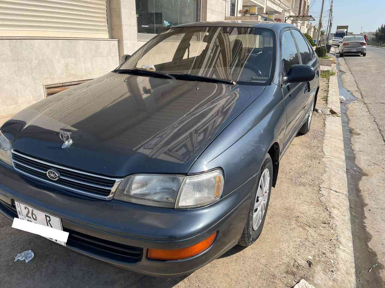 تيوتا كرونا نفخ 1993
رقم صلاح الدين السياره بسمي تحويل ثاني يوم 
السنويه لحد 2029 وهزه لحد 2026/11/15 
تبريد ثلج والسياره تحوير كله بلادي 
السعر 60 وبيها مجال شويه 
المكان اربيل هـ***********
