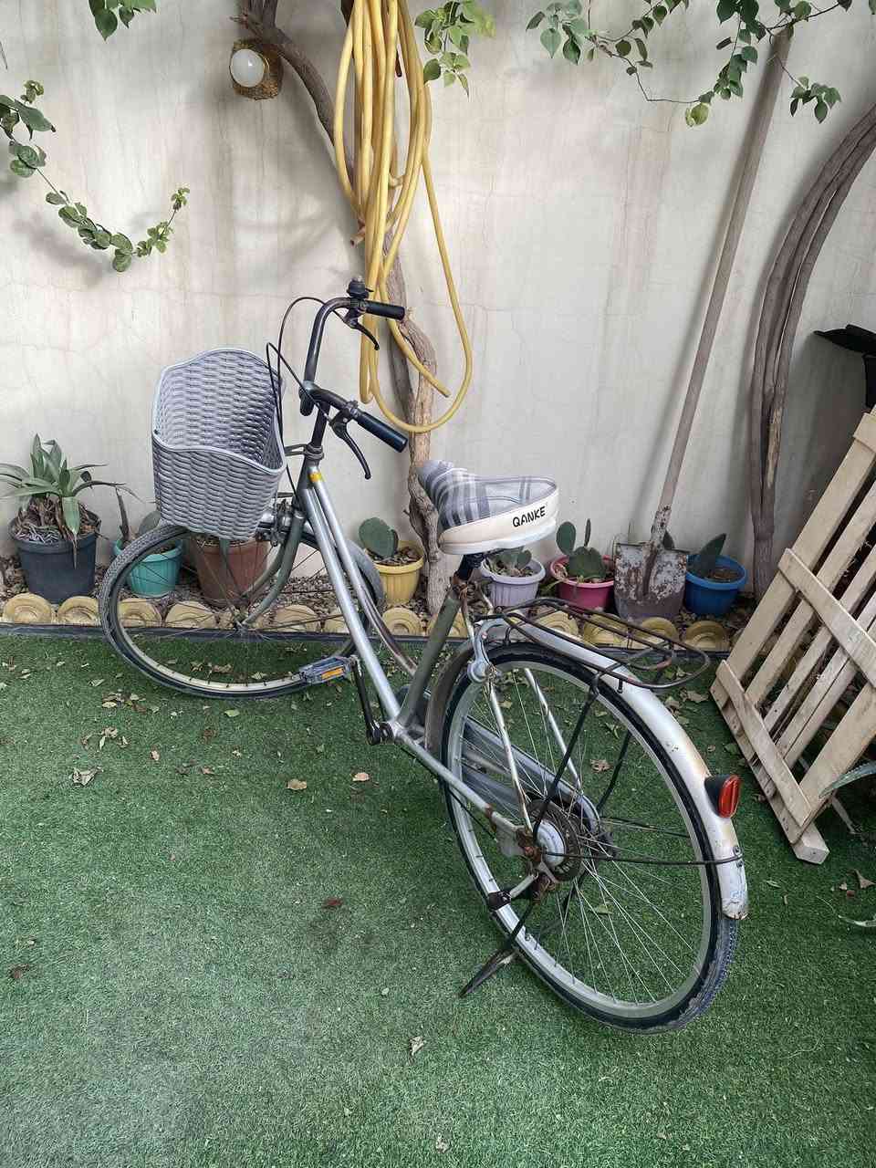 السلام عليكم بايسكل للبيع حجم 26 جاهز ومابيه اي نقص تايراته جديده سعره 60 الف وبيه مجال تلفون *********** المكان حي الخضراء
