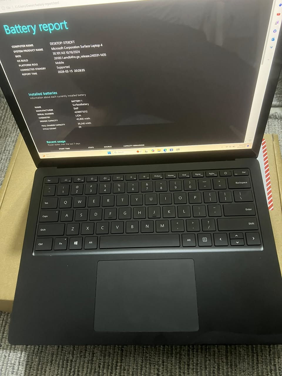 Surface laptop 3 13.5 2020
جيل عاشر 
شاشة لمس 13.5 2k
بيع فقط 
Core i5 1065G7
Ram 8GB
hard 256 SSD
كرت شاشة انتل آريس بلص 
مع شاحنه و كرتون 
لمس 
السعر ٤٠٠ الف 
بيع فقط


**إذا كنت صاحب هذا الإعلان وتريد حذفه لأي سبب، رجاءا أرسل رسالة إلى الدعم الفني**