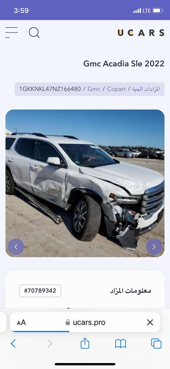 السلام عليكم جمسي اكاديا مراوس معا ترافرس موديل ٢٣و٢٤ وانطي فرق اكاديا موديل ٢٠٢٢ ماشيه ٢٦ فوول مواصفات عدا الفتحه ٧ راكب ملكي محرك الفين تيربو حادثها موضح بالصور السعر ب٢٠٥ ورقه اتصال وواتساب ***********
