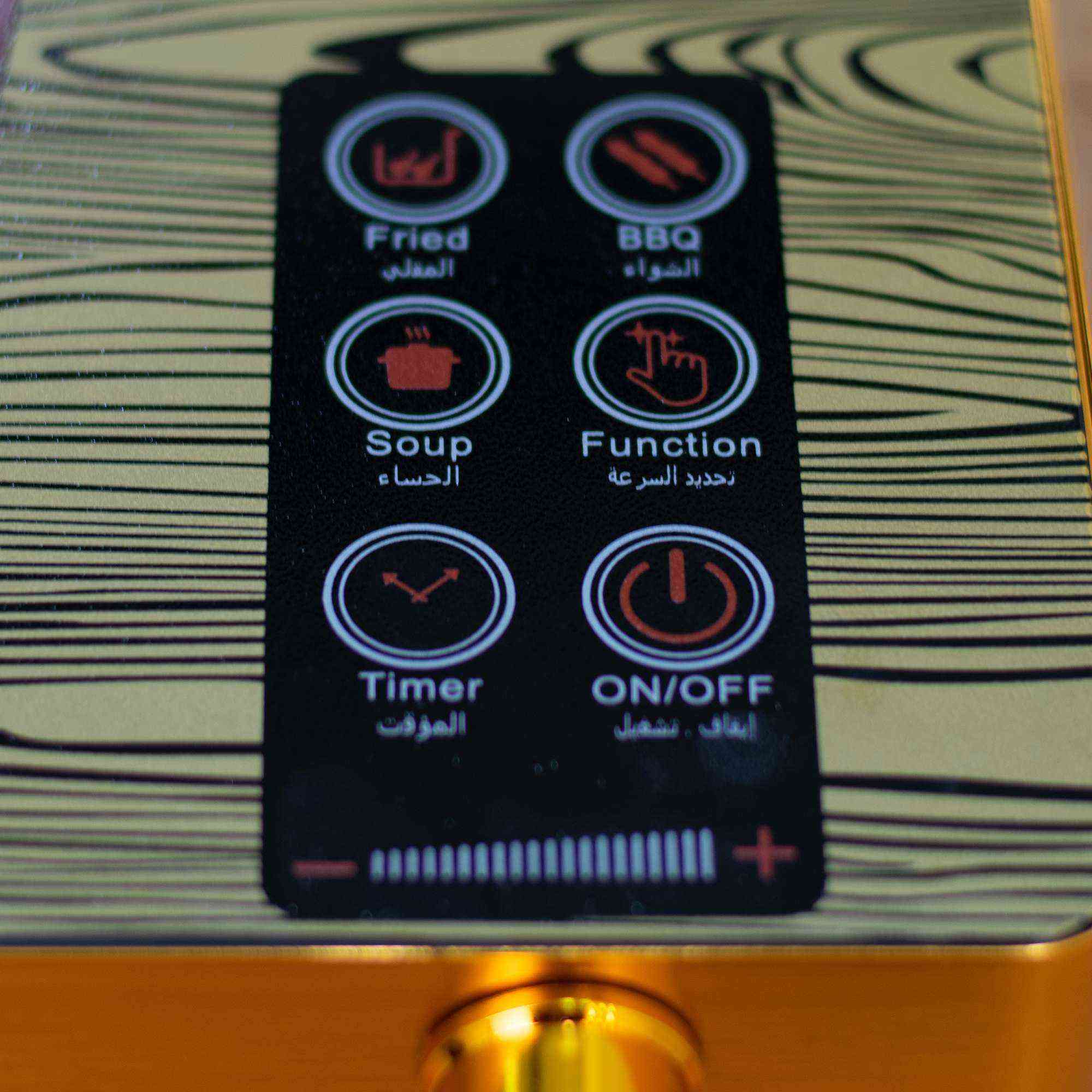 - طباخ كهربائي ليزري بعين واحدة من ماركة ONAX
- القدرة: 2500 واط
- وزن الصافي: 3 كغ
- القياس: 46 8.733.8
- ممكن اختيار طريقة الطبخ: تسخين، غلي، مقلي، مشوي، تحضير حساء،
- تحديد السرعة المناسبة
- مزود بمؤقت للطبخ
- زر لتوقيفتشغيل
- حماية من الحرارة المفرطة
- ضمان: سنة واحدة
- يمكن استخدام جميع انواع الجدورة المقاومة للحرارة
- المنشأ: الصين بغداد, العراق


**إذا كنت صاحب هذا الإعلان وتريد حذفه لأي سبب، رجاءا أرسل رسالة إلى الدعم الفني**