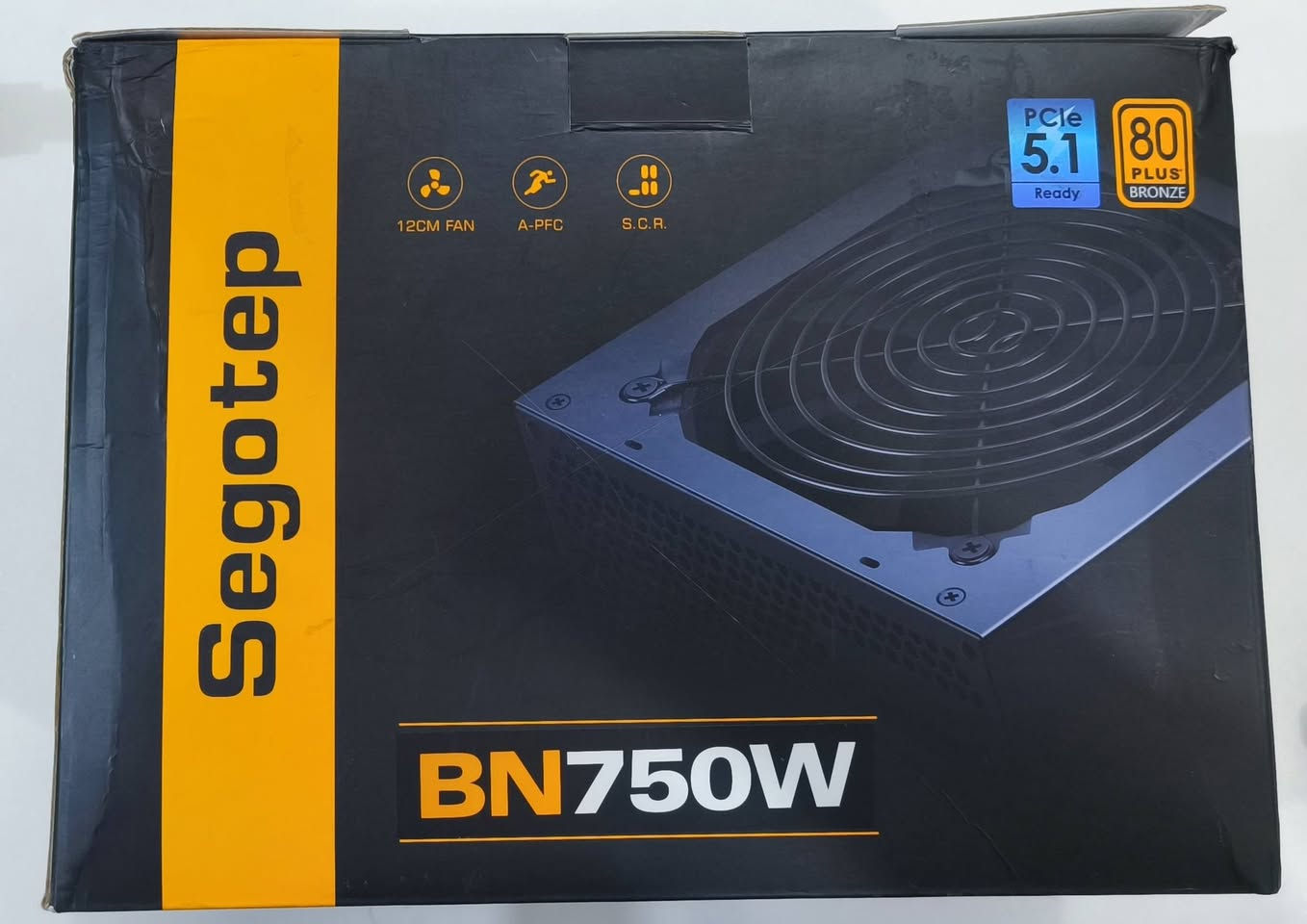 السلام عليكم
بورسبلاي 750W للبيع

Segotep BN750W PCIe 5.1 Bronze 80+Non Modular
جديد مستخدم اسبوع نظافة 100%.
السعر 75 الف (سعر ثابت)
مكان بغداد ومتوفر توصيل.


**إذا كنت صاحب هذا الإعلان وتريد حذفه لأي سبب، رجاءا أرسل رسالة إلى الدعم الفني**