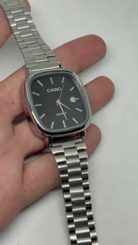 ساعة كاسيو • سير حديد • عرض تاريخ