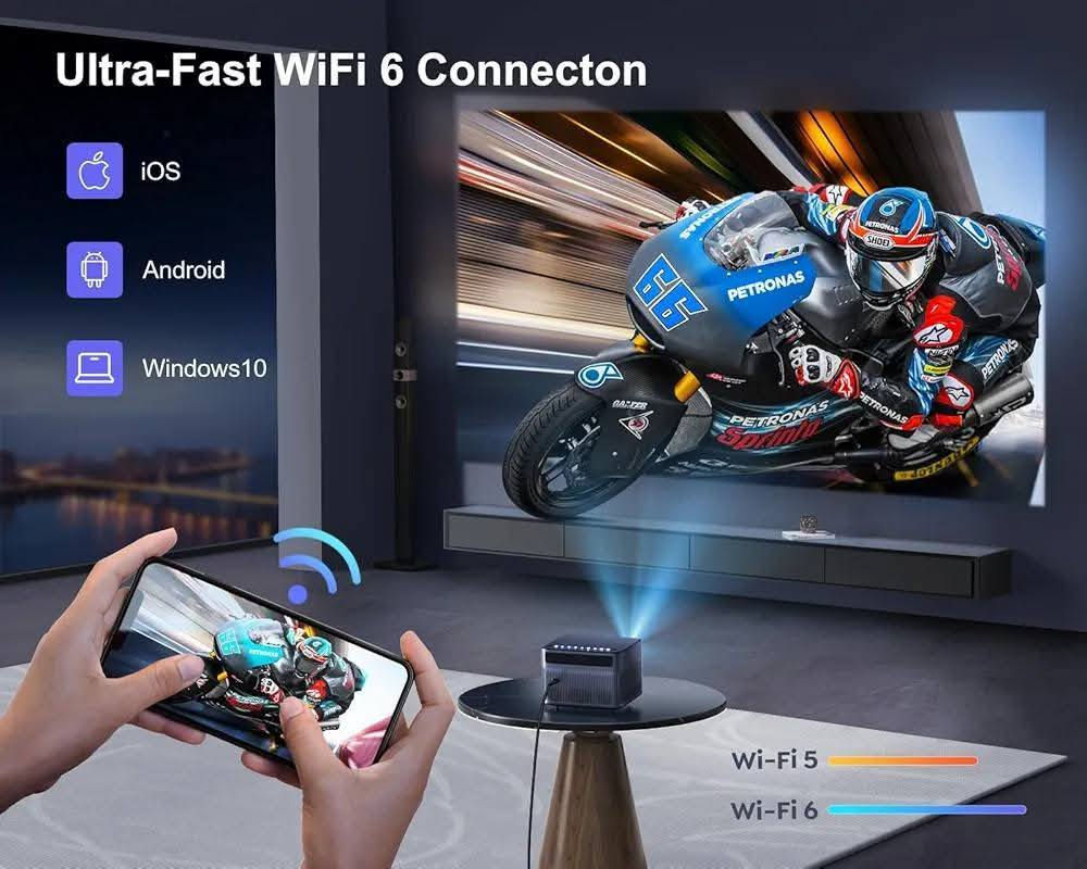 📽️✨ مواصفات WiMiUS P64 ✨📽️
WiMiUS P64 Projector
🔹 الدقة الأصلية: Full HD 1080P 🖥️
🔹 يدعم تشغيل 4K 📺
🔹 السطوع: 500–600 ANSI Lumens 💡
🔹 التباين: 20000:1 🎨
🔹 حجم الشاشة: 40 إلى 300 إنچ 📏
🔹 Wi-Fi 6 سريع 📶
🔹 Bluetooth 5.2 ثنائي الاتجاه 🔊
🔹 Auto Focus تلقائي 🎯
🔹 Auto Keystone تلقائي ✅
🔹 Zoom من 50% إلى 100% 🔍
🔹 السماعات: 12W Hi-Fi 🔈
🔹 المنافذ: HDMI×2 / USB×2 / AV / 3.5mm 🔌
🔹 عمر اللمبة: حوالي 30000 ساعة ⏳
🔹 يدعم: Android / iPhone / PS5 / Xbox / Fire Stick 🎮
🔥 المميزات: ✅ صورة حلوة مقابل السعر
✅ إعداد سريع جداً
✅ ممتاز للأفلام واليوتيوب
✅ يدعم عرض لاسلكي من الهاتف


**إذا كنت صاحب هذا الإعلان وتريد حذفه لأي سبب، رجاءا أرسل رسالة إلى الدعم الفني**