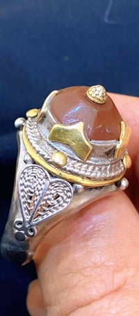 دركه يمانيه عباسيه قديمه صياغه صفري ملكية ثقيله جداً مقاس الحجر سانتيم...