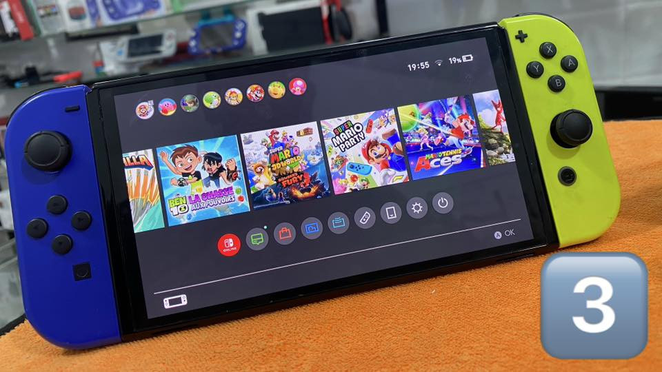 NINTENDO SWITCH OLED
1️⃣ NINTENDO SWITCH OLED 
ON LIGNE 
ALL ACCESSOIRE 
POCHETTE DORIGINE CADEAU 🎁 
PRIX 58000

2️⃣ NINTENDO SWITCH OLED 
MFLACHIA 
ALL ACCESSOIRE 
POCHETTE DORIGINE CADEAU 🎁 
PRIX 64000

3️⃣ NINTENDO SWITCH OLED 
MDLACHIA +LES JEUX 
SANS ACCESSOIRE 

PRIX 44000  SOUMA


**إذا كنت صاحب هذا الإعلان وتريد حذفه لأي سبب، رجاءا أرسل رسالة إلى الدعم الفني**