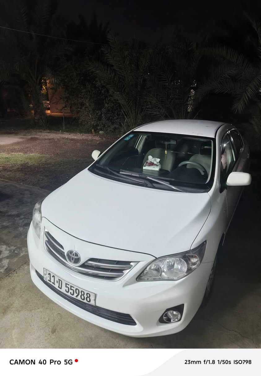 السلام عليكم للبيع كورلا موديل 2011سيارة جديدةٍ خير من الله فقط تكشير قمارة شوية وبنيد شبرين وجنطة شبر الباقي مكفول مسوي فابلون سيارة جاهزة وخير من الله شوف العين احسن العنوان بغداد ‏‪***********‬‏ سعر 125 وبي مجال
