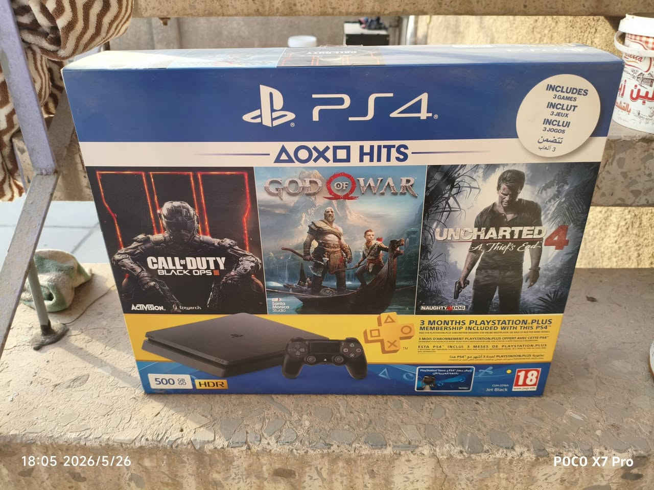 عندي كراتين مال ps4 سلم باندلات 
الكراتين اصلية مال اجهزة و جدد سعر القطعة ٢٠ الف 
مكاني بغداد و ماعندي توصيل


**إذا كنت صاحب هذا الإعلان وتريد حذفه لأي سبب، رجاءا أرسل رسالة إلى الدعم الفني**