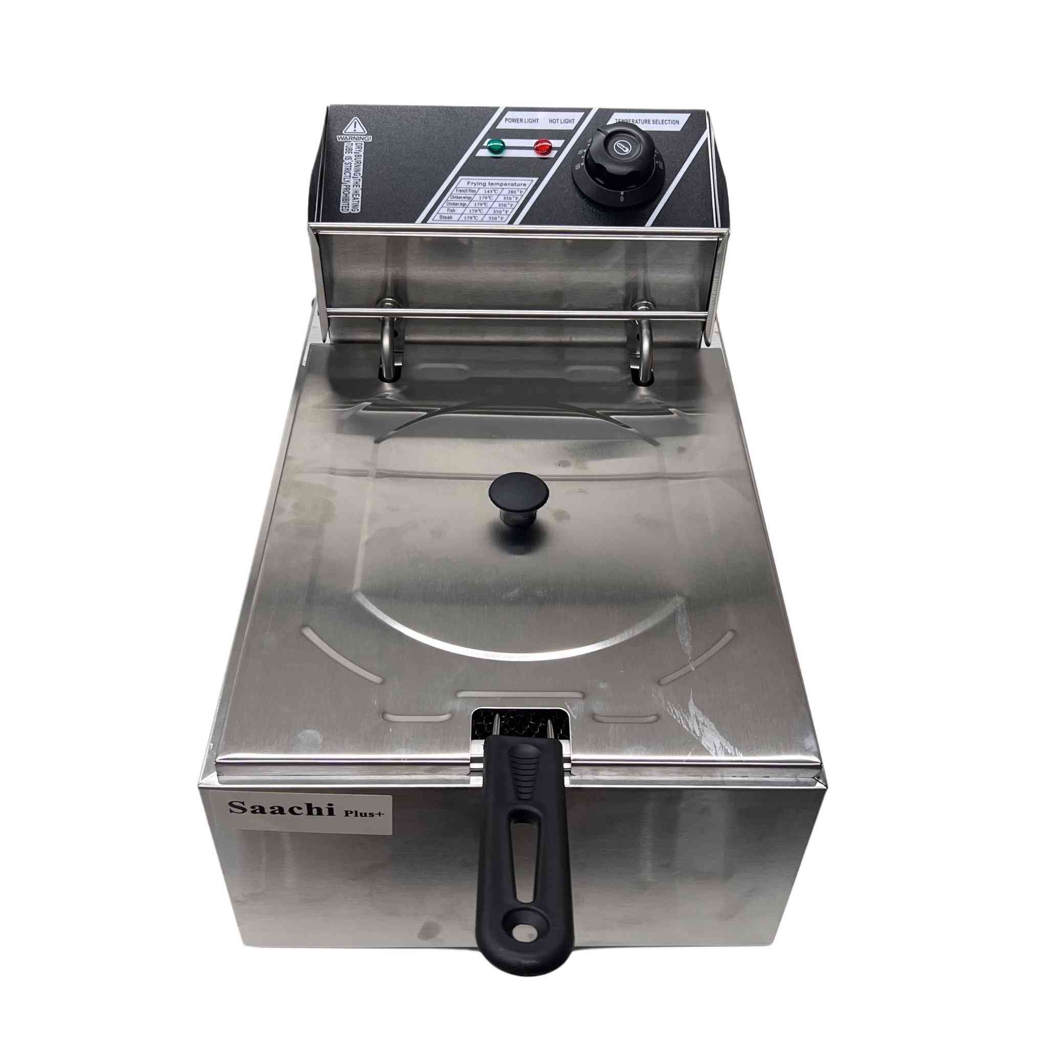 قلاية زيت كهربائية Saachi Plus سعة 6 لتر – موديل NL-DF 10 السعر 32 الف راسل الصفحة أو واتساب ***********

• قلاية زيت كهربائية من Saachi Plus مصممة للاستخدام المنزلي وتحضير الأطعمة المقلية بسهولة وتحكم مباشر.

• سعة كبيرة 6.0 لتر مناسبة لتحضير كميات جيدة من الطعام في المرة الواحدة.

• مقبض تحكم بدرجة الحرارة (Temperature Knob) لضبط الحرارة حسب الحاجة.

• سلة قلي كبيرة مرفقة مع مقبض مانع للحرارة (Anti-Scalding Handle).

• تصميم داخلي بحواف Golden R Corner لسهولة التنظيف.

• مقبض علوي مضاد للاصطدام (Anti-Collision Handle) لرفع الغطاء بثبات.
  
 • السعة: 6.0 لتر
 • 100–110 فولت / 1700 واط
 • 220–240 فولت / 2000 واط
 • درجة الحرارة: قابلة للتعديل حتى 190°C
 • الأبعاد: 45 × 29 × 29 سم
