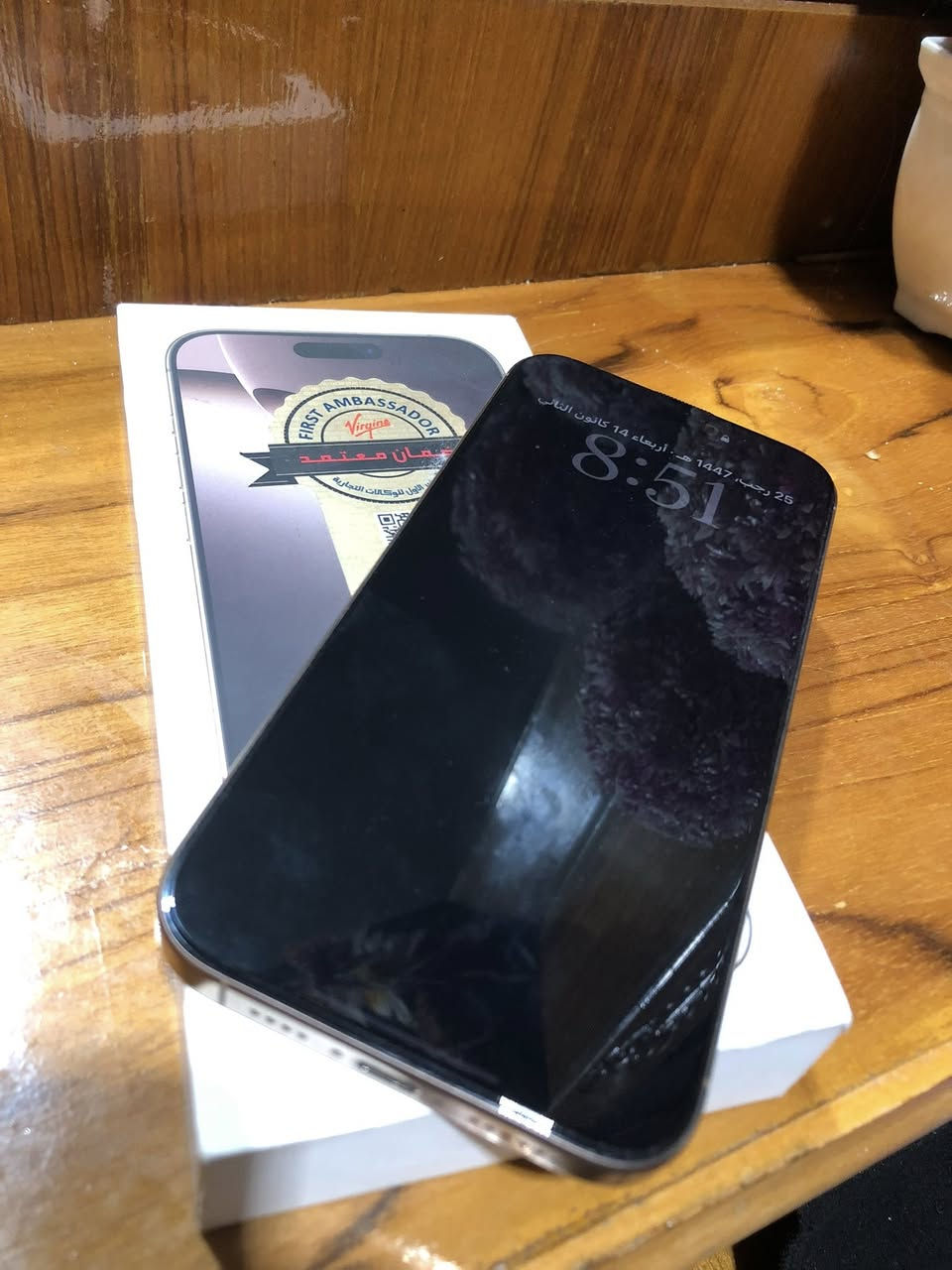 📱 للبيع iPhone 16 Pro Max
نسخة ZA — دبل شريحة
ذاكرة 256GB
نظافة 100%
صحة البطارية 96%
كامل ملحقاته الأصلية

📌 الملاحظة: كسر  في الظهر فقط 

💰 السعر: 1,295,000 دينار 

للتواصل ***********
