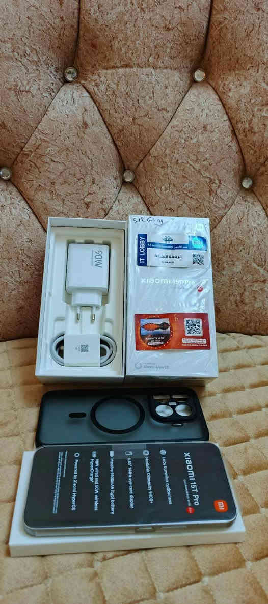 عملاق شاومي 15 تي برو
جهاز فتح علبه  مستخدم أيام اغراض مامفتوحه لون مميز تايتانيوم وصل شراء موجود. مع كفر ماركه شاومي  الذاكرة 512 أفضل كاميرات موجودي 
سعر 735 الف بي مجال كلش بسيط رقمي ***********
عنواني موصل توصيل ماعندي
