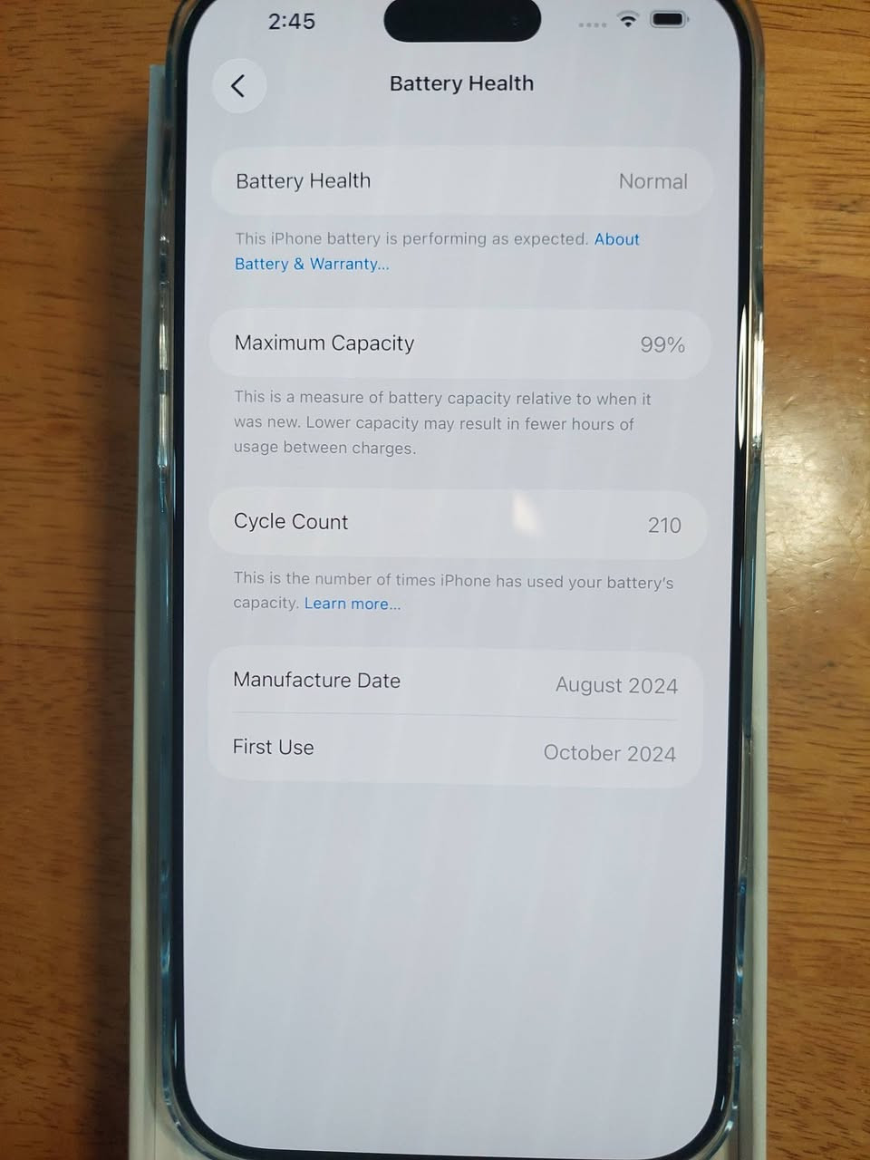iPhone 16 Pro Max – 256GB
اللون: Titanium
السعة: 256GB
نسبة البطارية: 99%
عدد دورات الشحن: 210
الجهاز غير مصلح نهائياً (كل القطع أصلية)
الحالة: نظيف جداً
متوفر مع الكرتون الأصلي
💰 السعر المطلوب: 1,400,000 دينار عراقي
📍 الموقع: الموصل
📩 للجادين فقط، التواصل خاص
***********
