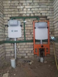 تأسيسات صحيه عامه تأسيسات المنازل  ماء ومجاري بطرق حديثه عمل نضام البط...