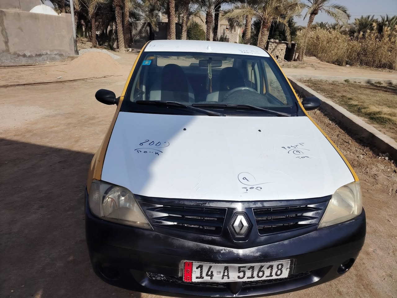 رينو لوكان 2009 محرك كير تواير حداد كفاله هيه مصفره السعر ٣٤ وبيه مجال رقم جديد مكان سماوه الاستفسار ***********
