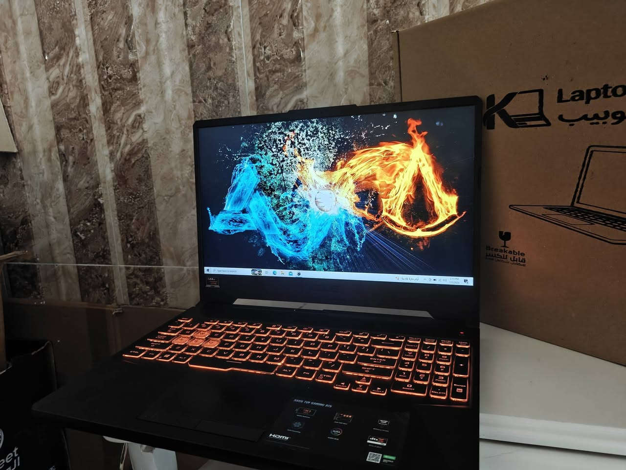 ​🚀 Asus TUF Gaming A15 – المتانة والقوة في جهاز واحد! 🖤
💻 المواصفات:

​🧠 المعالج (CPU): AMD Ryzen™ 7 4800H (8 Cores / 16 Threads، أداء خارق للمهام الثقيلة)

​🎮 كارت الشاشة (GPU): NVIDIA® GeForce® GTX 1660 Ti (6GB GDDR6 - أداء ممتاز للألعاب والتصميم)

​⚡ الرام (RAM): 16GB DDR4 (سلاسة تامة في الأداء والـ Multitasking)

​💾 التخزين (Storage): 512GB SSD (سرعة فائقة في التشغيل والتحميل)

​🖥️ الشاشة (Display): 15.6" Full HD بتردد 144Hz (سلاسة فائقة ومظهر حاد ومريح للعين)

​✨ حالة الجهاز: مستخدم نظيف جداً وبحالة ممتازة (Used - Clean)، يقدم أداءً مستقراً للألعاب والمونتاج والبرامج الهندسية. (بەکارهاتووی زۆر خاوێن و بێ کێشە، زۆر گونجاوە بۆ یاری، مۆنتاژ و کاری ئەندازیاری).

​📦 الملحقات (Accessories): الشاحن الأصلي + الكارتون الأصلي من شركة خوبيب.

​📞 للتواصل عبر (واتساب أو ماسنجر): ***********

​📍 العنوان: كركوك – بنجا علي (کەرکوک – پەنجا عەلی)

​🏢 شركة خوبيب للابتوبات - Khubaib Laptops
