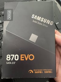 هارد اصلي اصلي مو امزون  samsung ssd 870 evo sata 500GB    2.5      غي...